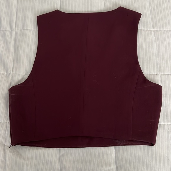 Wilfred burgundy tank size M - Picture 2 of 4